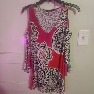 Coco Bianco Cold Shoulder Blouse